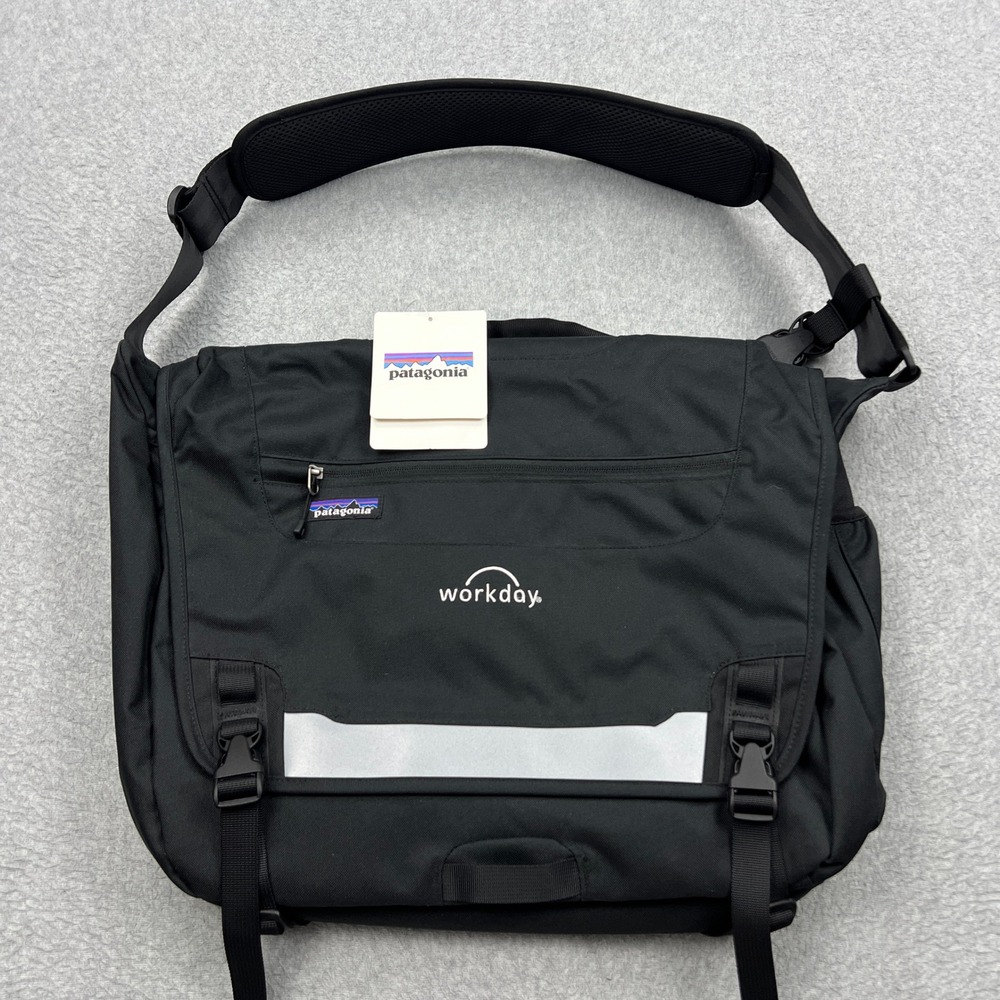 NEW Patagonia Half Mass P6 Messenger Bag Black Workday Laptop Commuter Travel